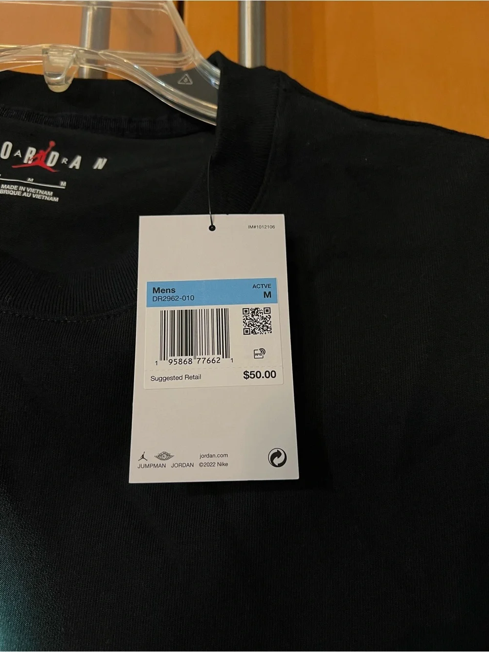 Jordan x J Balvin T-Shirt US M Black DR2962-010